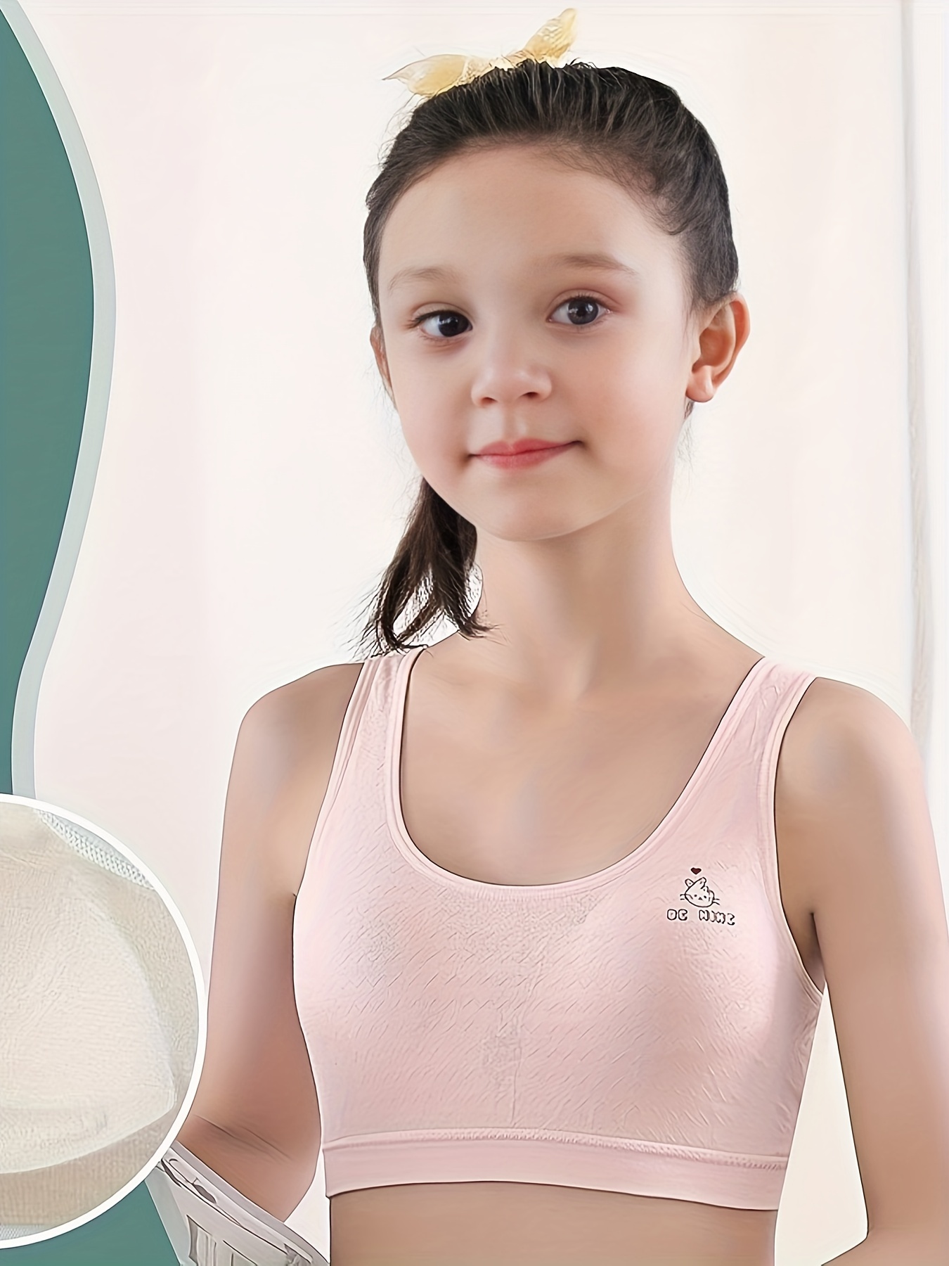 Sujetador de entrenamiento para niñas, sostén de copa fina inalámbrico,  ropa interior cómoda de moda para adolescentes, sostén de algodón para  pubertad de 12 a 16 años - AliExpress