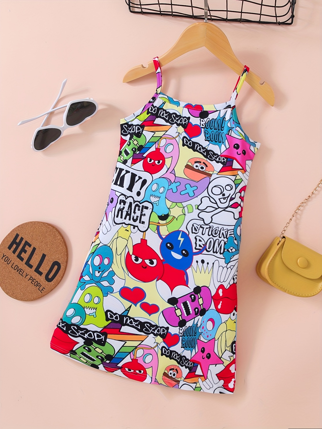 Chicas Lindas Vestido Tirantes Casual Gráficos Dibujos - Temu