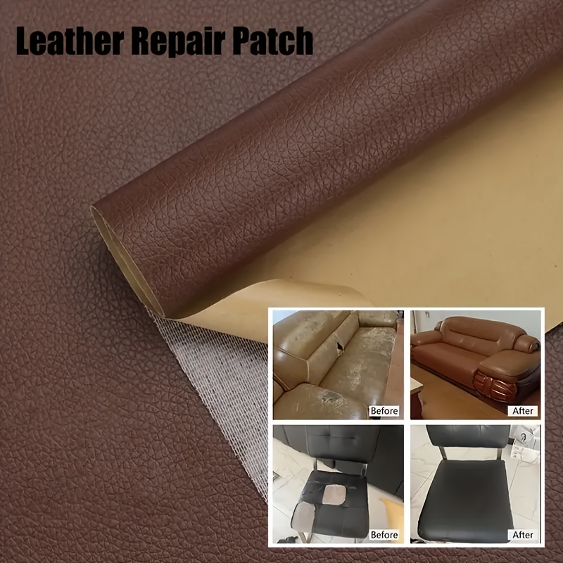 1Pc Leather Repair Patch Couches Patches 20x30cm Self-Adhesive Leather  Patches Refinisher Cuttable Reupholster Patches for
