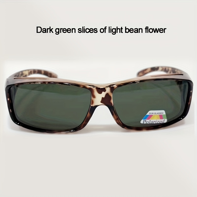 Polarized Sunglasses for Men and Women Bean Colored Frame Myopia Friendly
