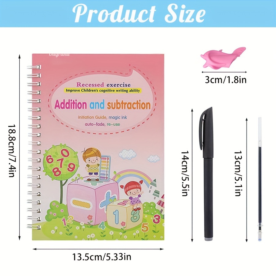 3D Reusable Groove Calligraphy copybook Erasable pen learn Chinese cha –  Catch Stage