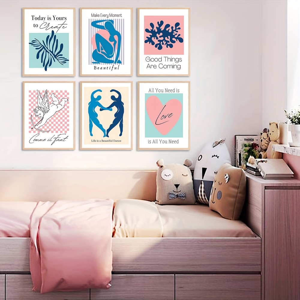Wall Art Posters And Blue, Matisse Prints, Coquette Room Decor