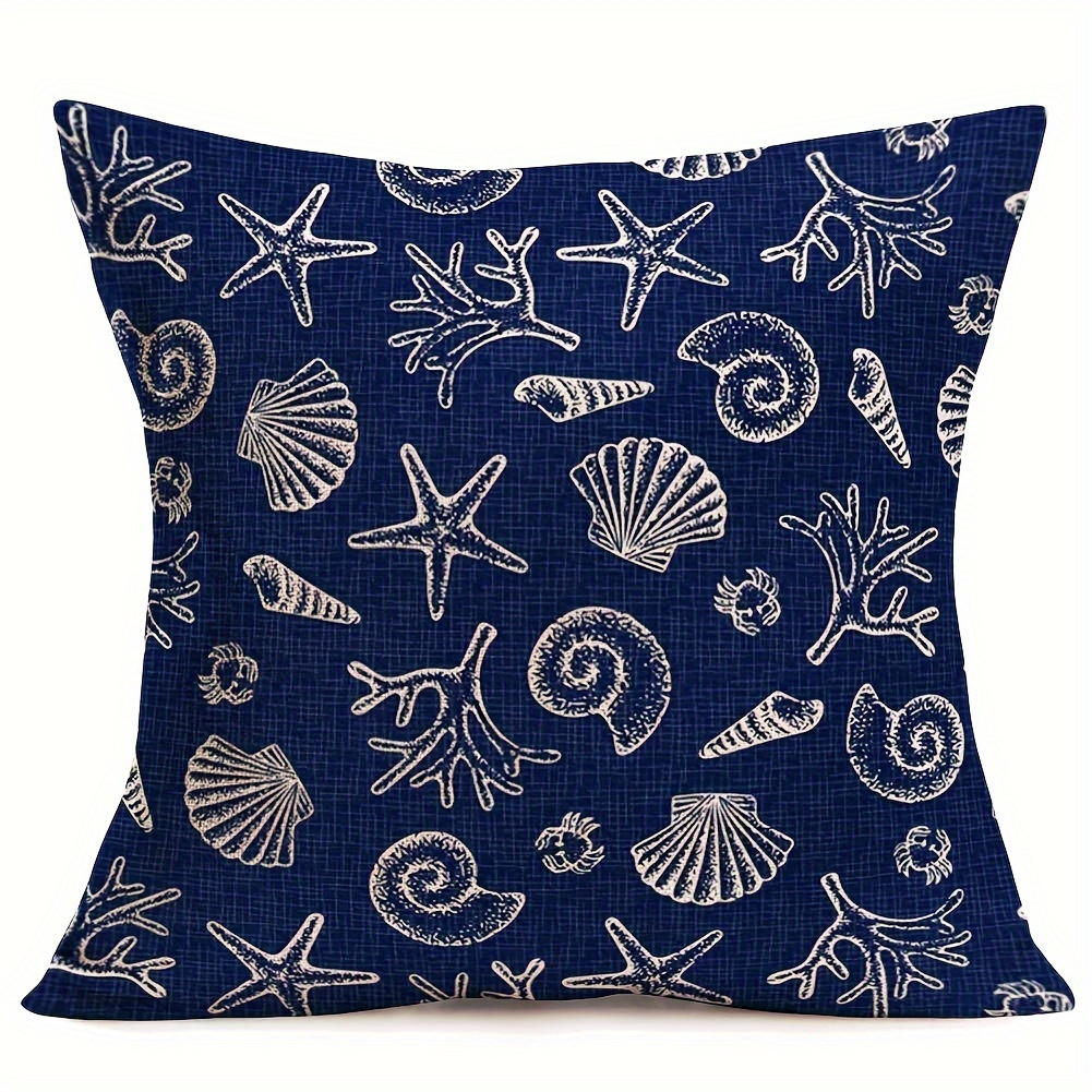 Super Soft Nautical Coastal Throw Pillow Covers Ocean Themed - Temu