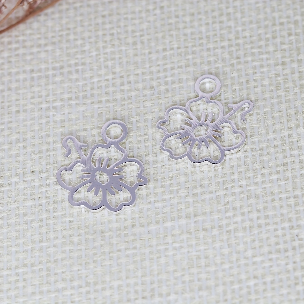 Flower Charms For Jewelry Making Pendants Diy - Temu