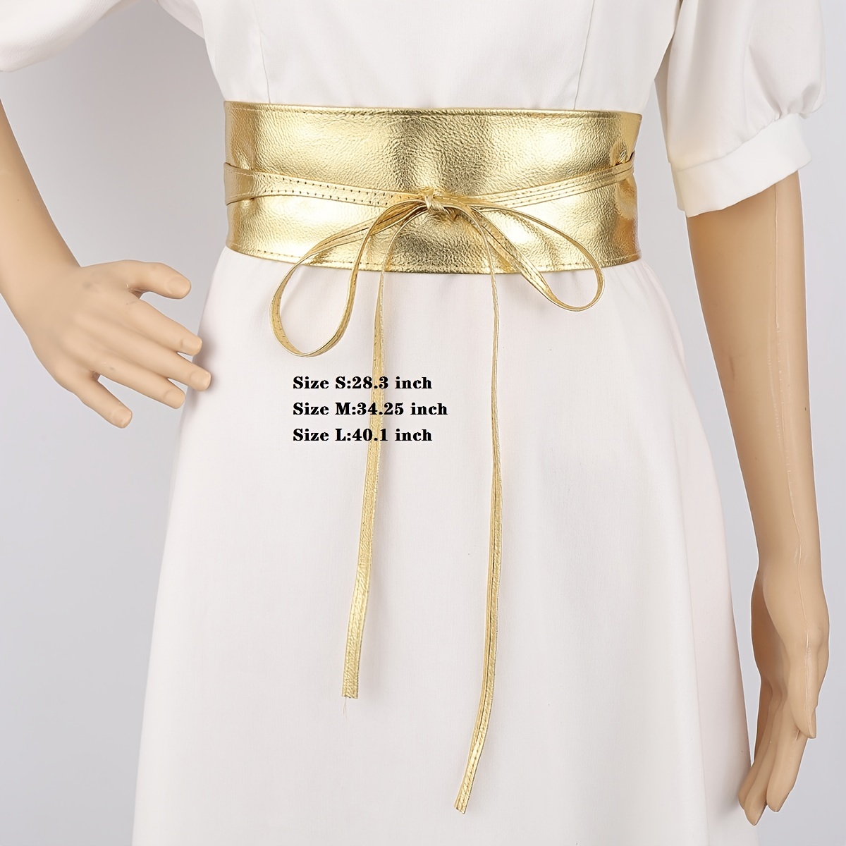 Women Faux Leather Obi Belt Wide Wrap Vintage Waist Belt - Temu