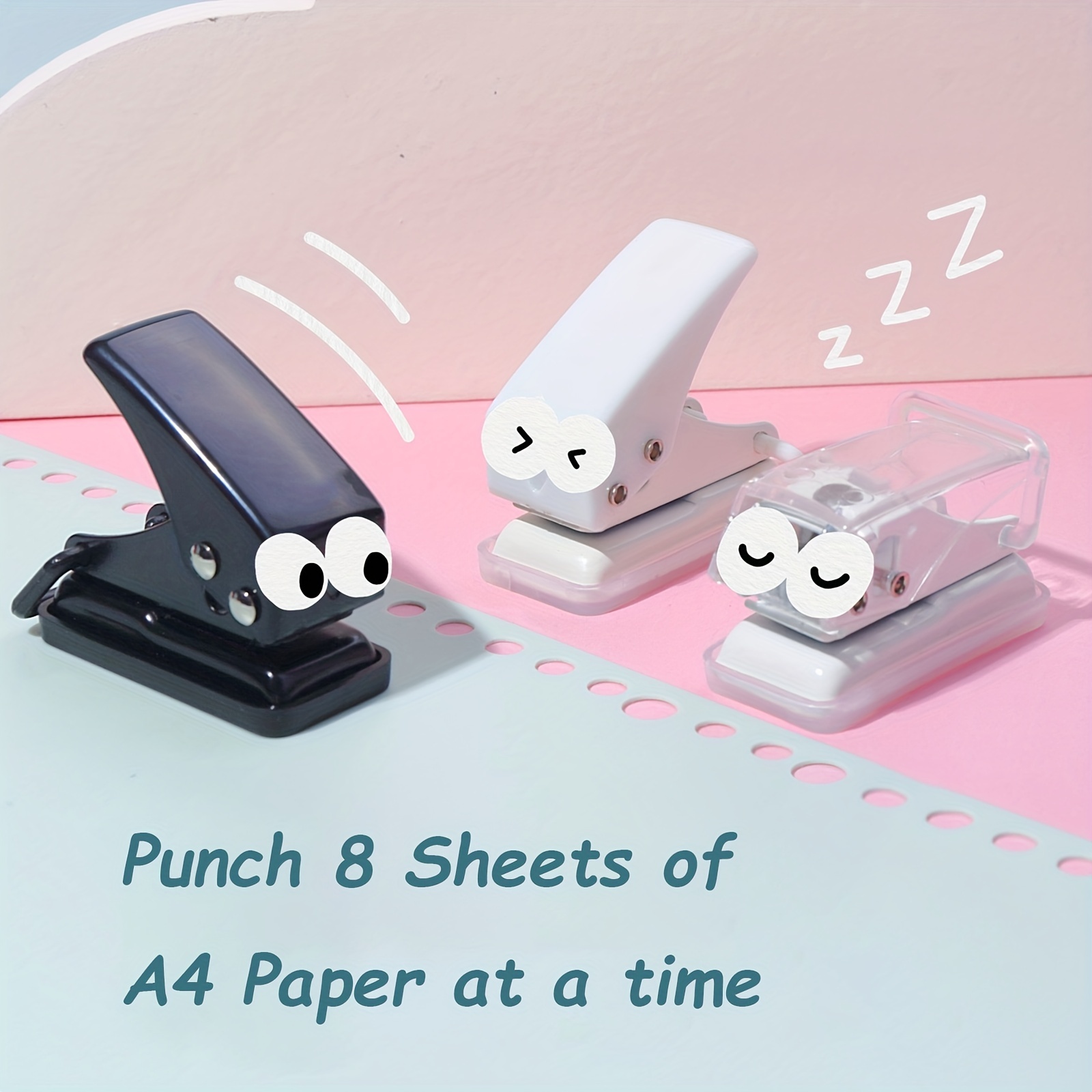  Paper Hole Puncher For Crafts, One Hole Punch