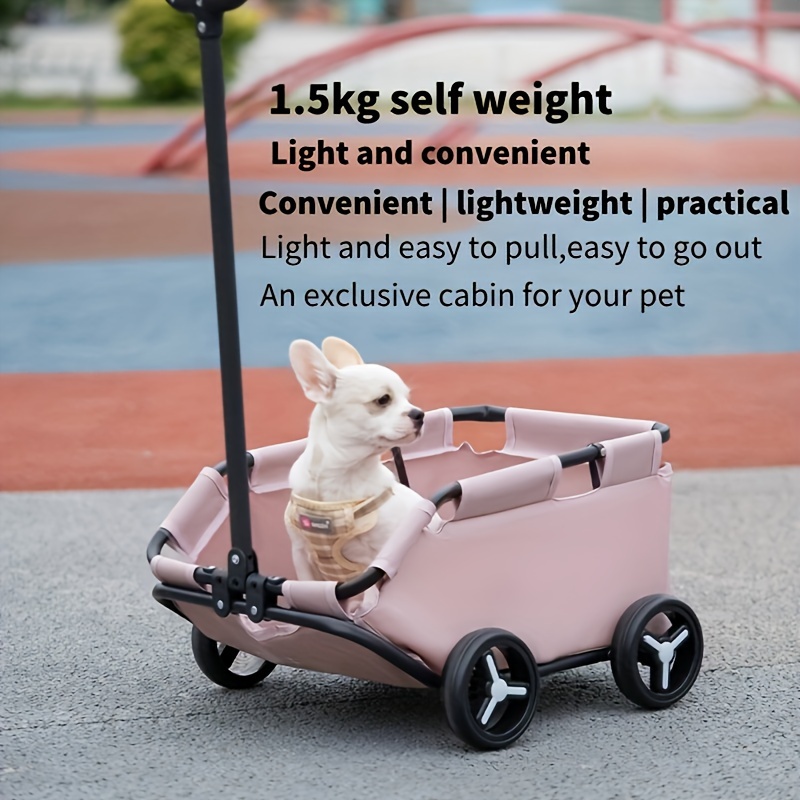 Pet Stroller Ventilado Plegable Para Perros Carrito Para - Temu