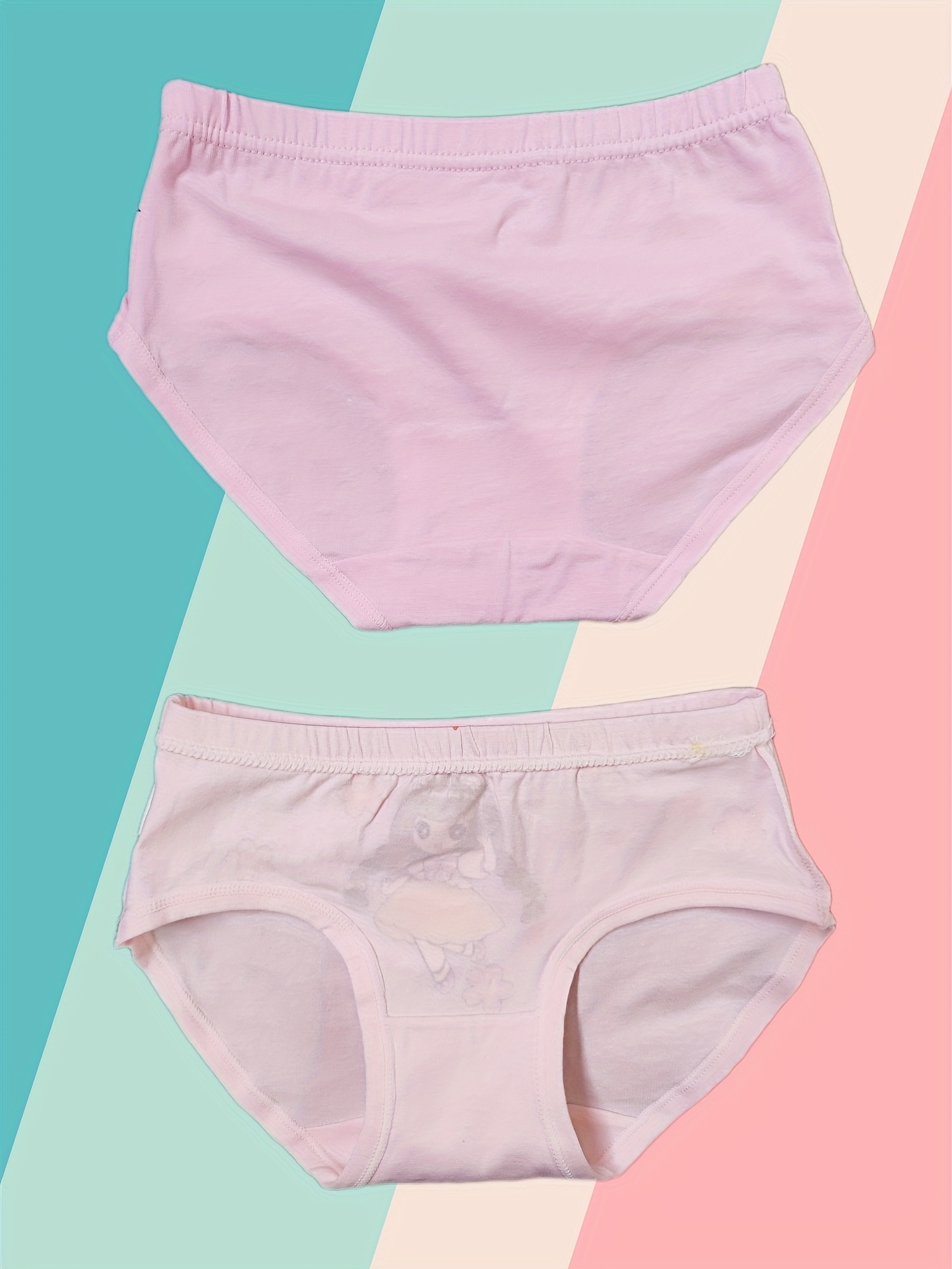 6PCS Little Girls Underwear Undies Briefs Student Girl Cute Cotton Panties  Brief 