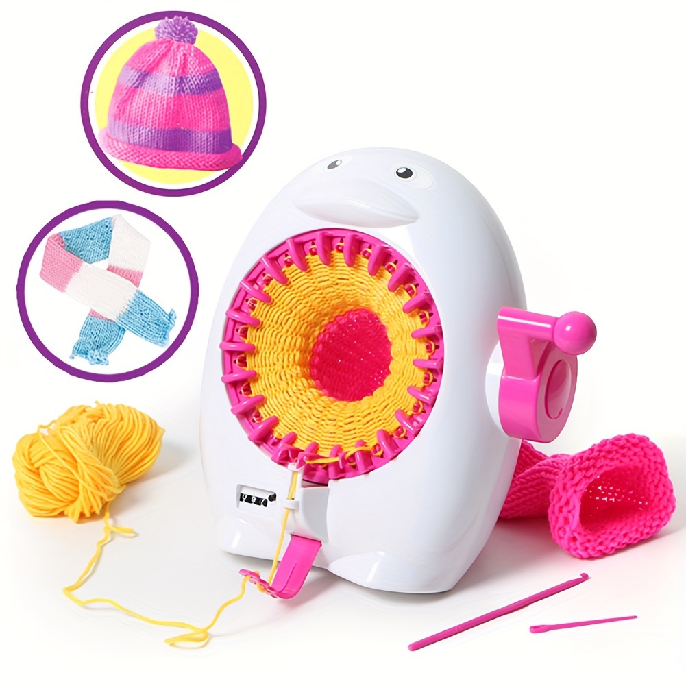 Crochet knitting machine for mass production of a wide range of