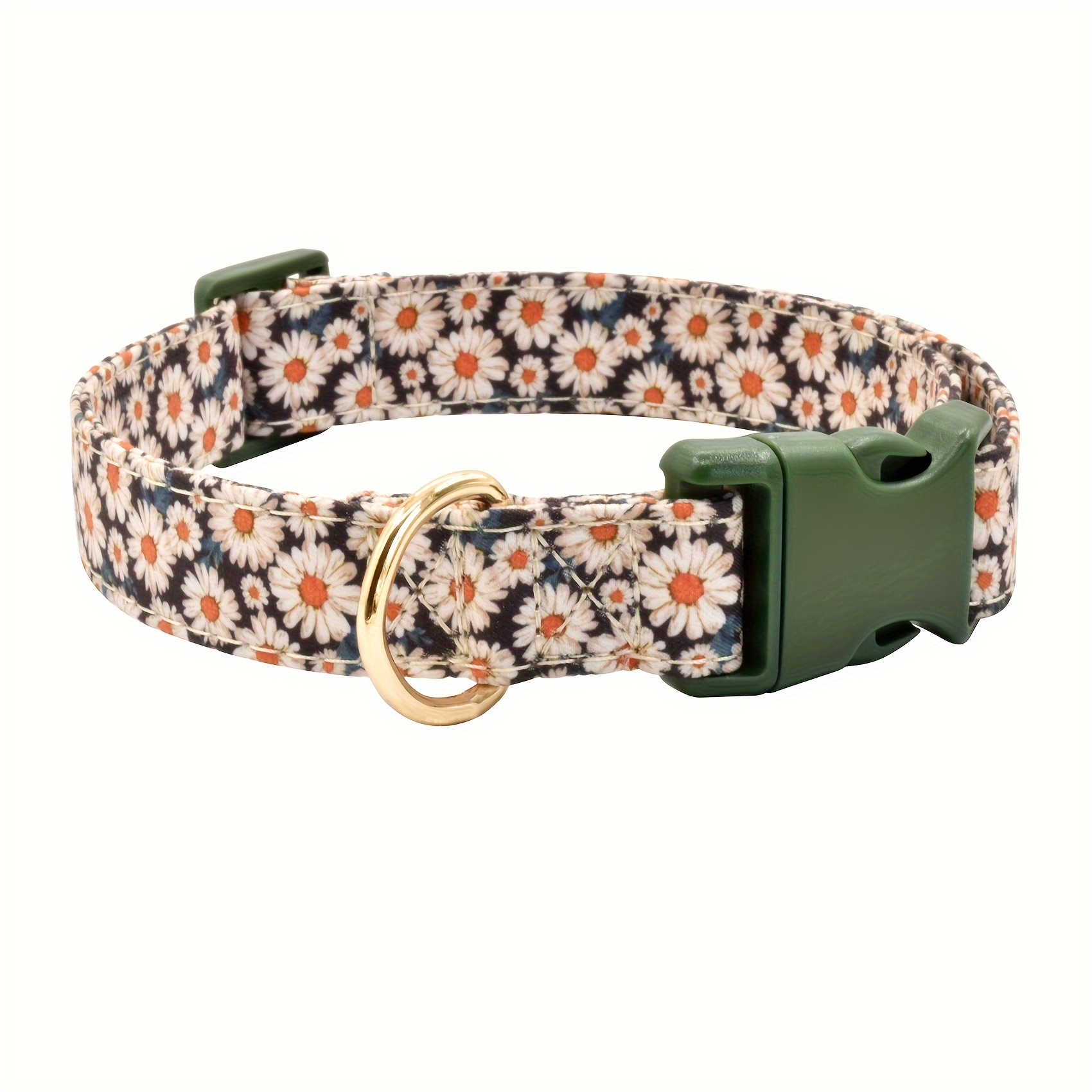 

Cute Daisy Dog Collar, Cotton Comfort Dog Collar, Suitable For Small, Medium And Large Male And Female Dogs
