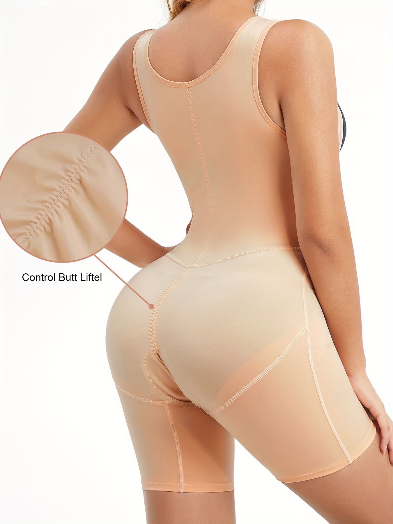Burvogue Women Sexy Seamless Body Shaper Butt Lifter Tummy Control  Bodysuits Push Up Shapewear Slimming Underwear Waist Trainer