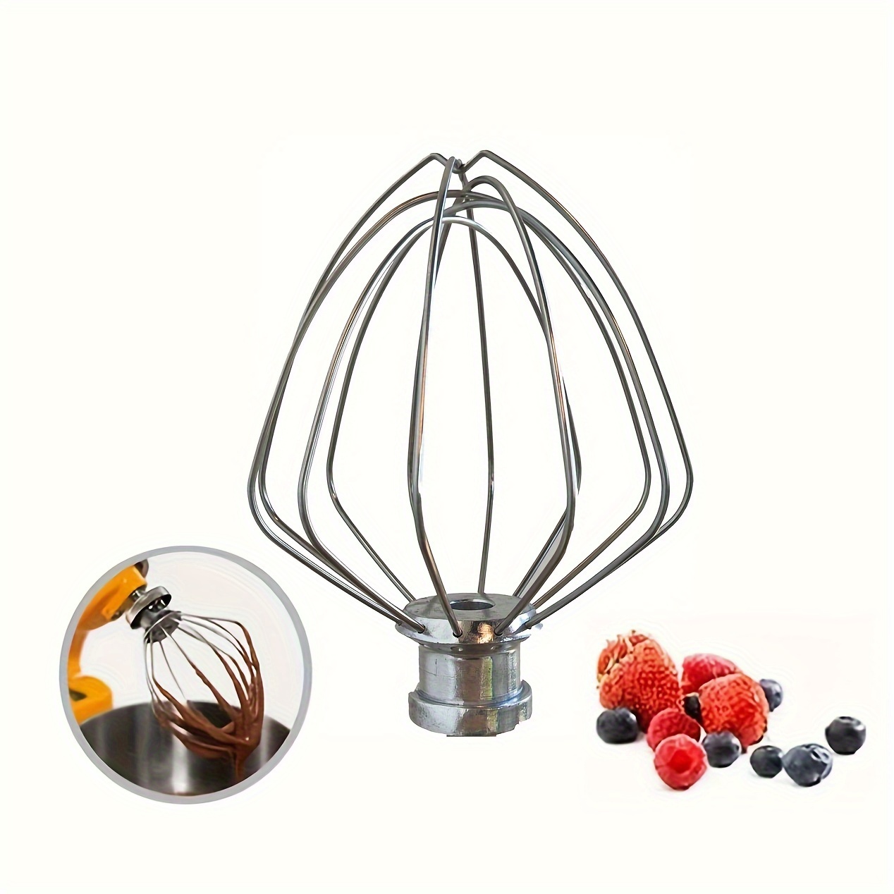Stainless Steel Wire Whip for KitchenAid® 4.5 and 5 Quart Tilt-Head Stand  Mixers