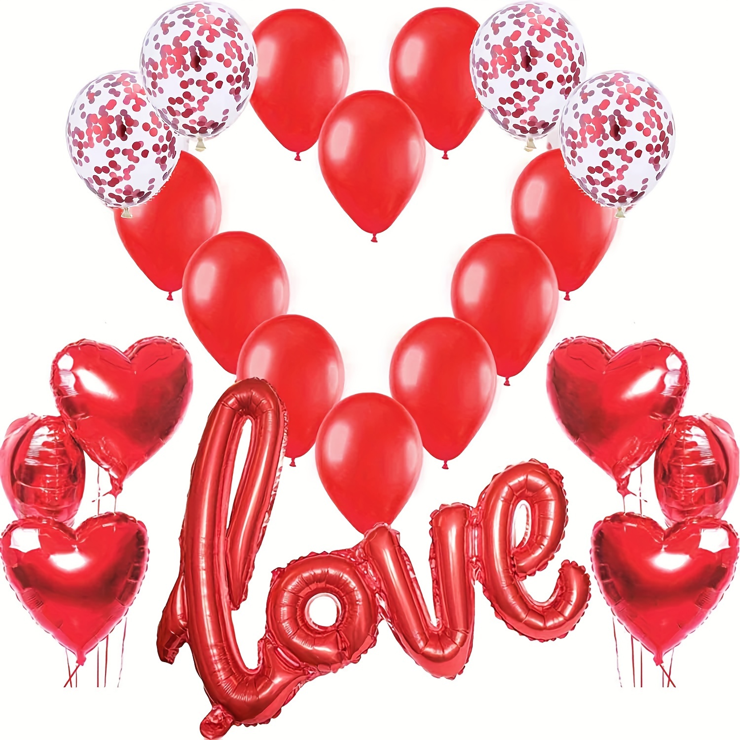 9pcs Set Palloncini Love Decorazioni San - Temu Italy