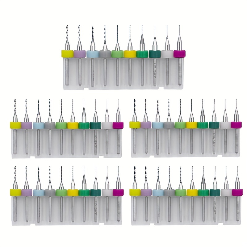 10er Set Mikrobohrer Für Leiterplatten – Hartmetall, 0,1mm Bis 1,4mm, Perfekt Für PCB, Modellbau & Feinmechanik