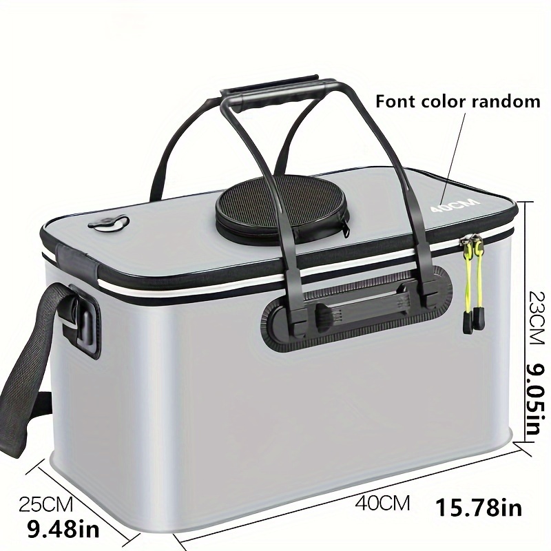 Durable Foldable Fishing Bucket Convenient Fish Container - Temu