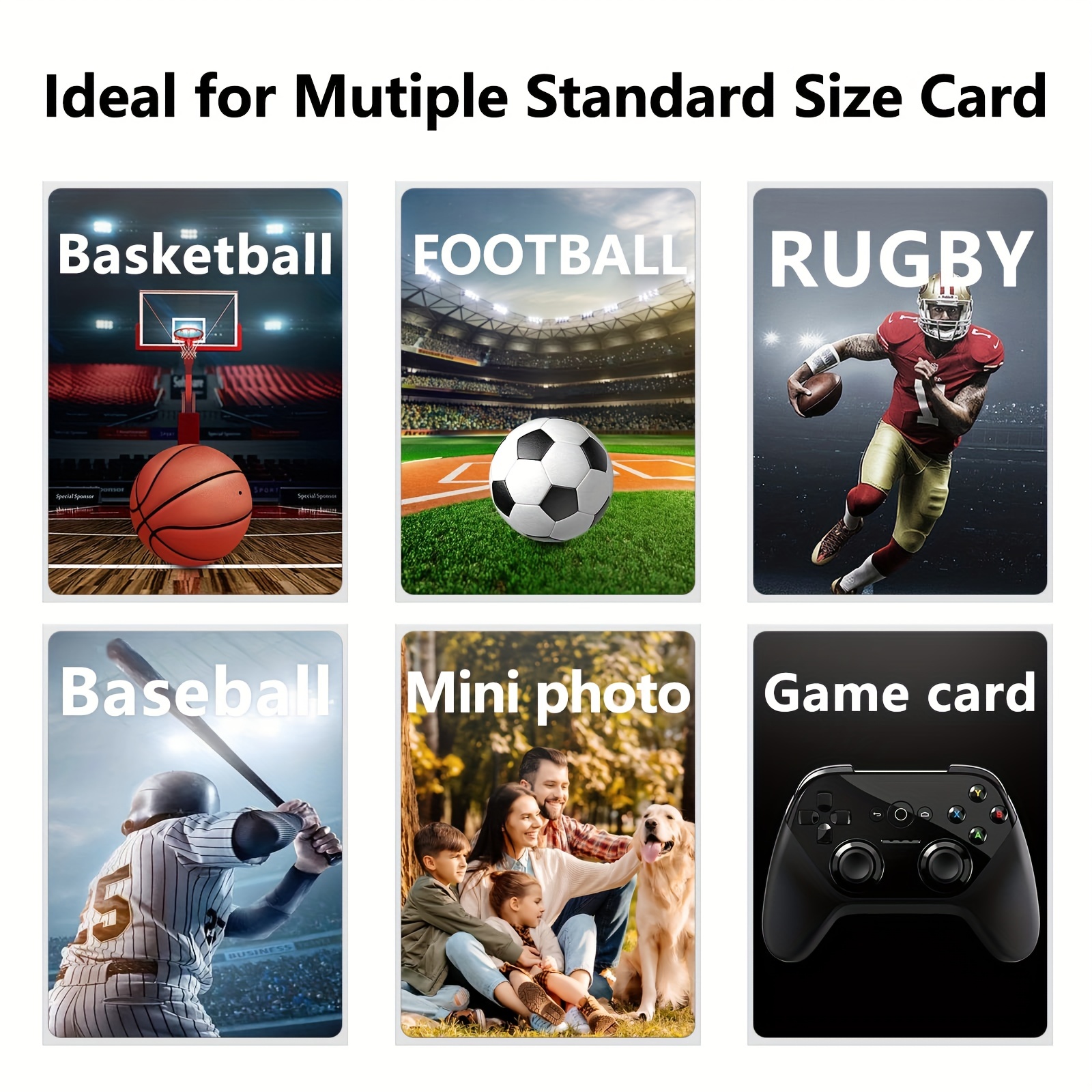 100/600/1200 Counts Card Sleeves Toploaders For Trading Card, Soft Baseball/penny  Card Sleeves Fit For Stardard Cards, Football Card, Sports Cards, Mtg,  Yugioh Christmas, Halloween, Thanksgiving Gift - Temu
