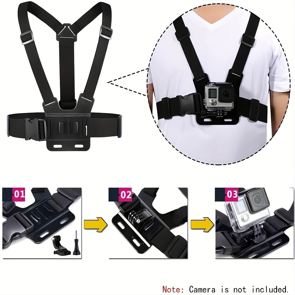 BMUUPY Kit d'accessoires, compatible avec les caméras d'action