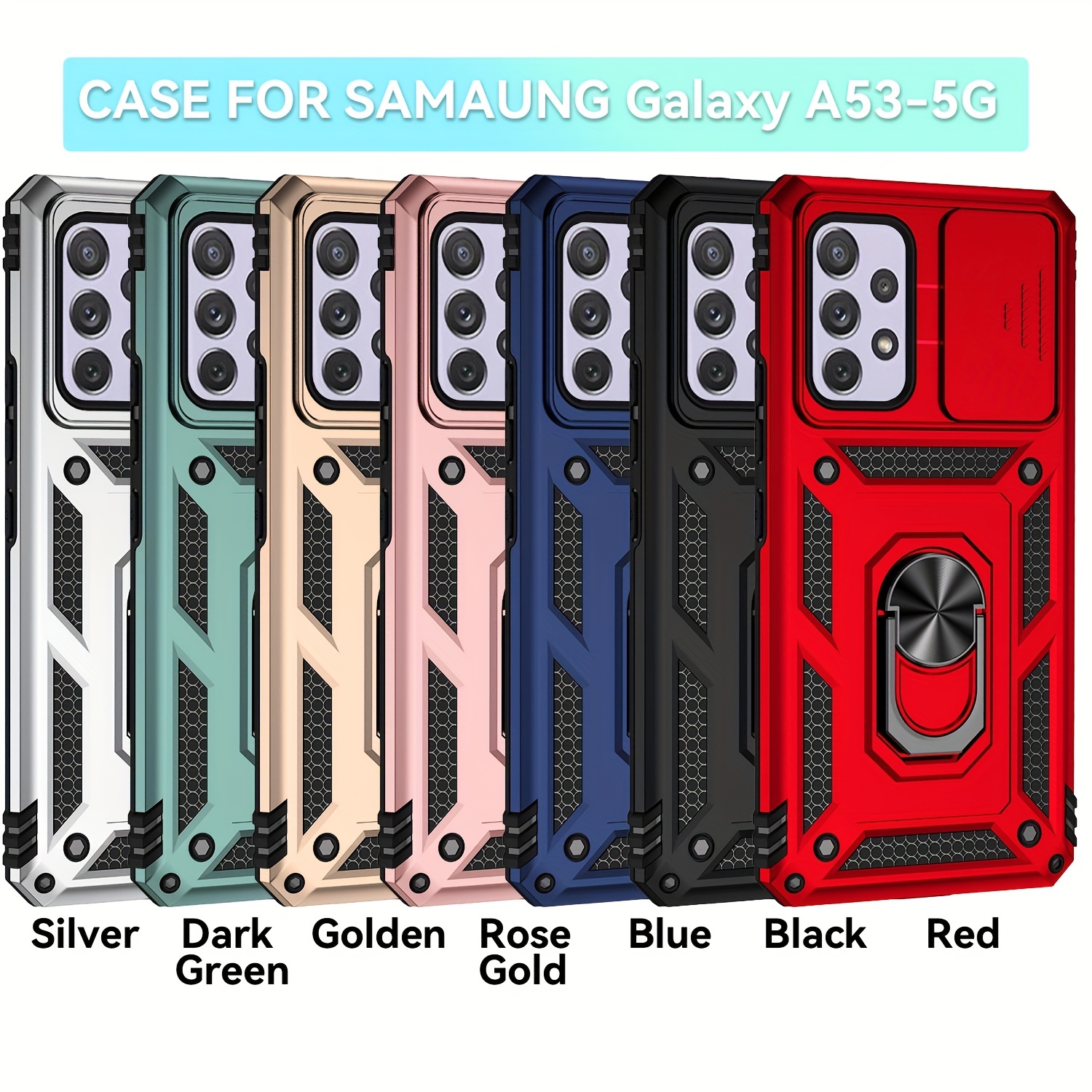 For Samsung Galaxy A04S Shockproof Rugged Phone Case Cover+Golden