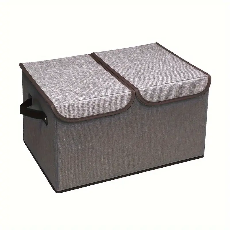 High Quality Fabric Cotton And Linen Storage Box, Foldable, Used For  Storing Documents, Books, Miscellaneous Items, Household Items, And  Clothing Stor