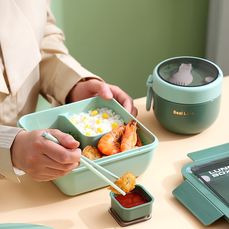 Insulated Bento Box Lunch Box With Lid Soup Bowl Porridge - Temu