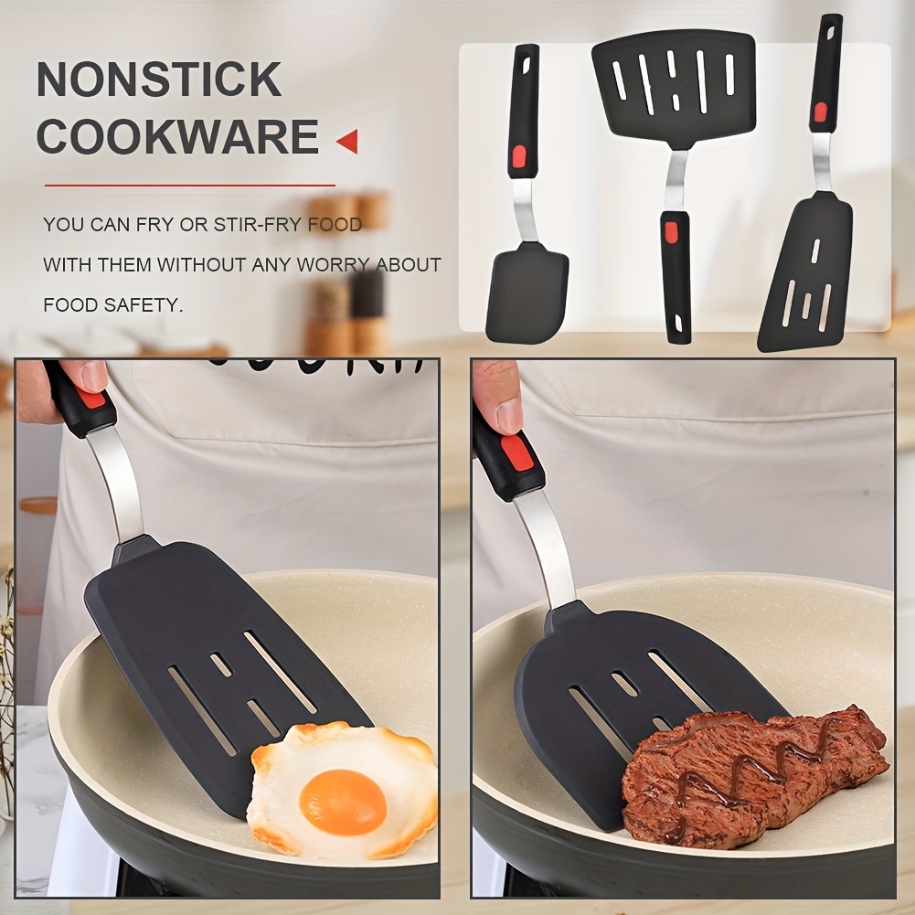 The Ultimate Kitchen Tool: Large Silicone Spatula - Heat Resistant, Non  Stick & Stainless Steel Core! - Temu