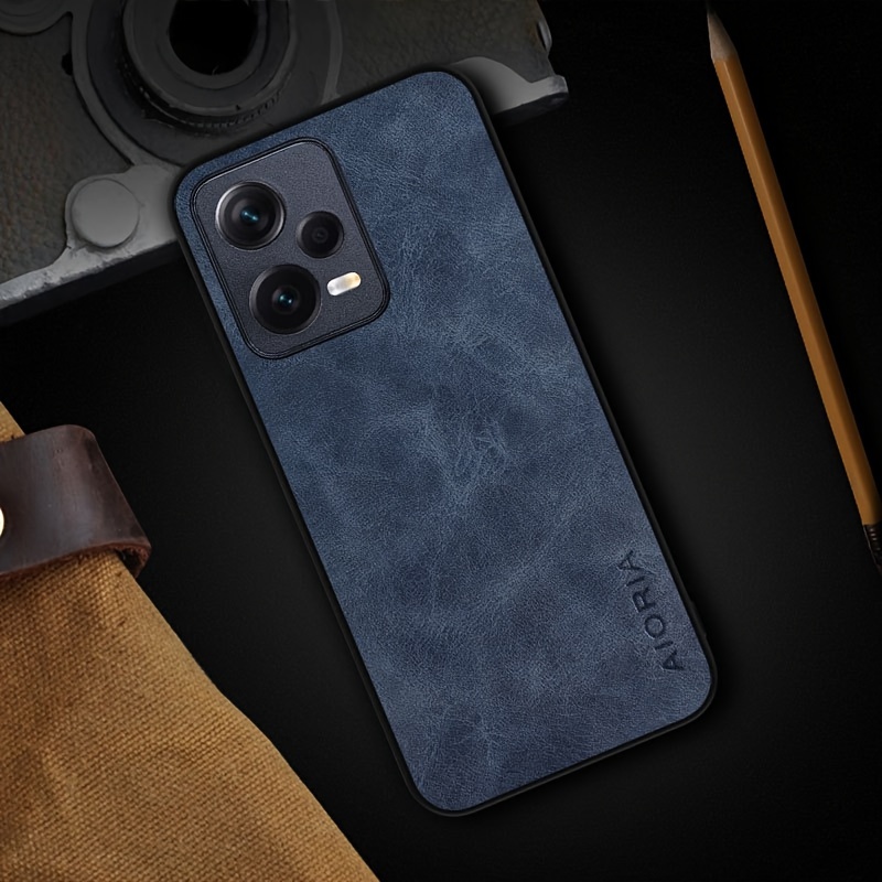 Case Xiaomi Redmi Note 12 Pro Luxury Faux Leather Business - Temu