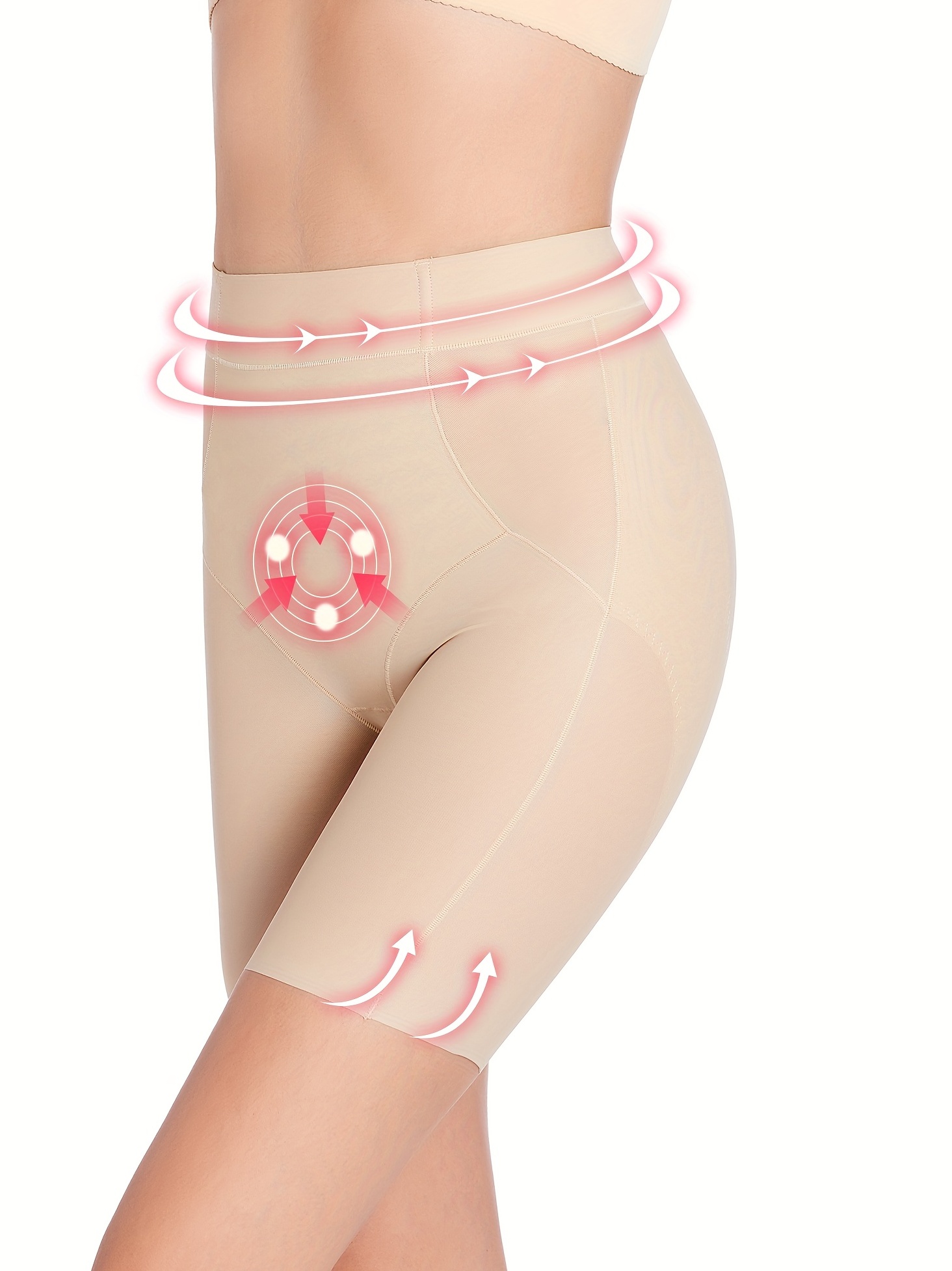 Panties reductoras de cuerpo para levantar glúteos de mujer con control  firme del abdomen y cintura alta con gancho, pantalones cortos adelgazantes