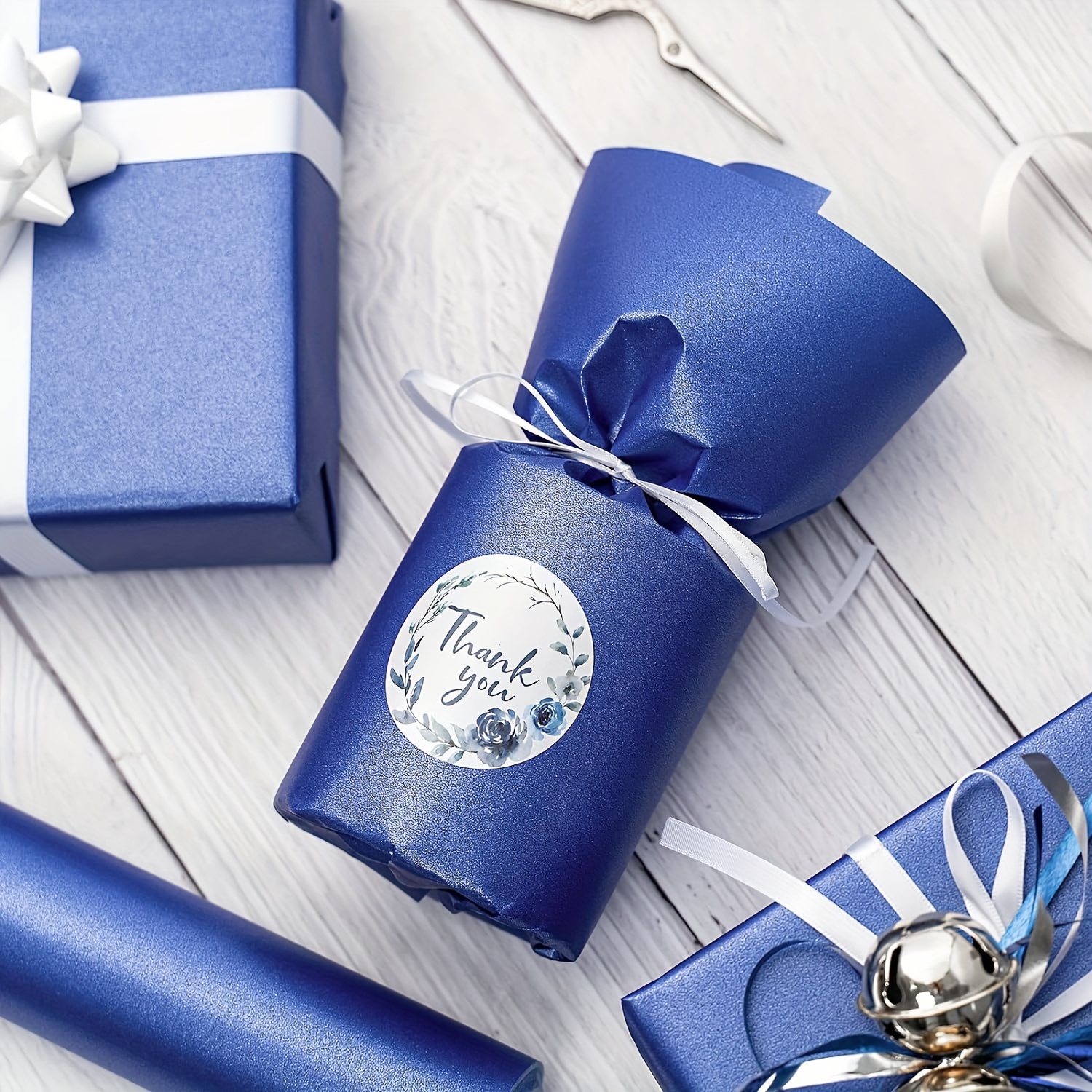 Matte Royal Blue Gift Wrap Rolls 5 ft x 30 in (8 Pieces)