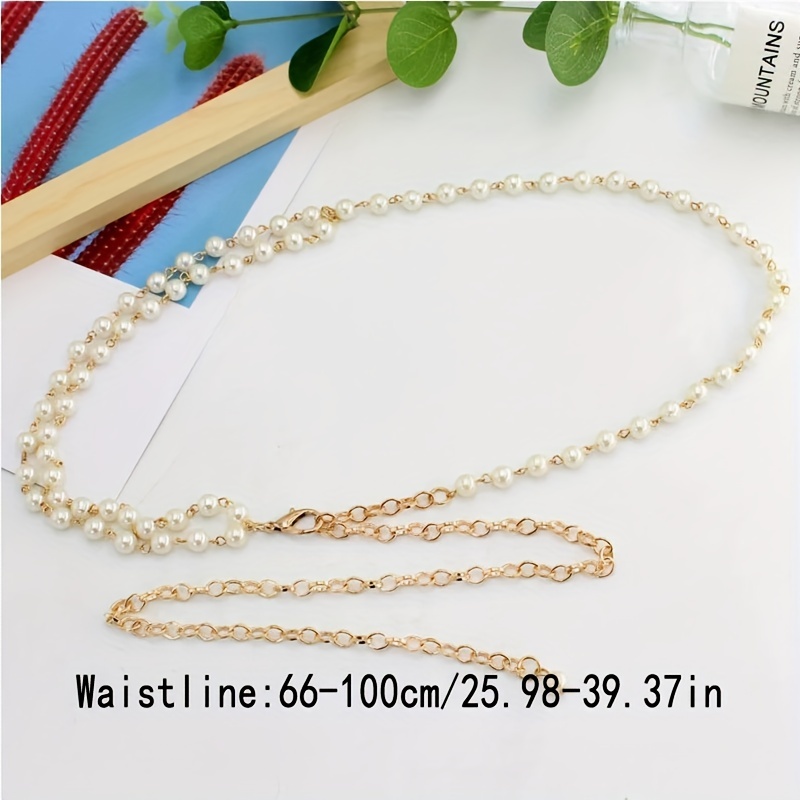 Triple Chain and Pearl Belt - Gold
