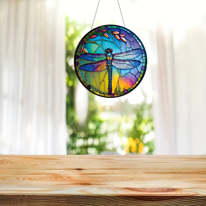 Window-like Dragonfly Wooden Jigsaw Puzzle Creative Landscaping Gift  Perfect Work Bar Decor Style