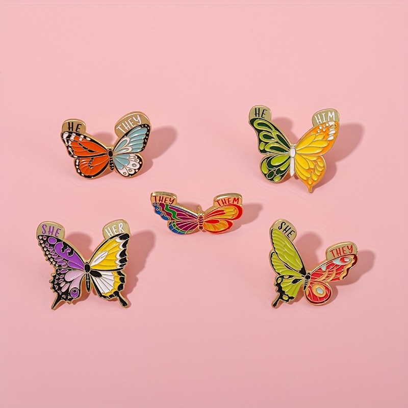 Butterfly Moth Hard Enamel Pin Brooches Lapel Badge Insect - Temu Australia