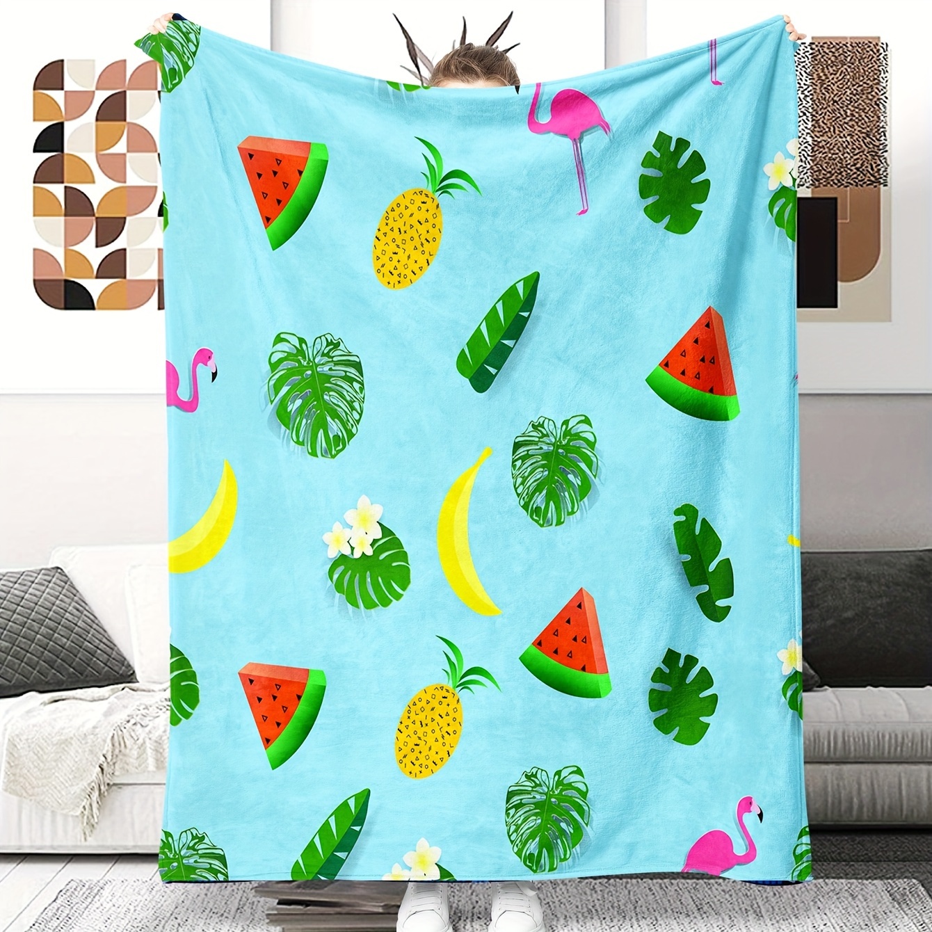 Digital Printed Blanket Flannel Soft Blanket Gift Blanket - Temu