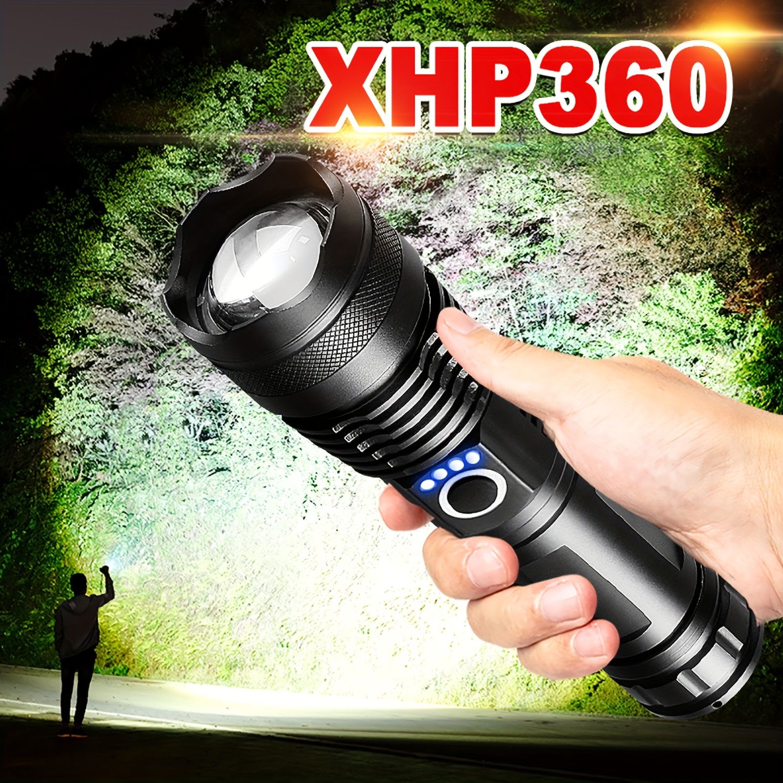 XHP360 Lampe De Poche LED Haute Puissance Lampe De Poche - Temu Canada