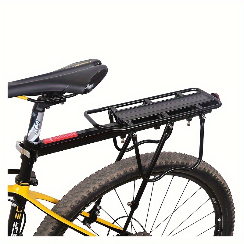 

1pc Bicycle Cargo Rack, Aluminium Alloy Rear Rack For Bicycle- Fits Most Mountain Bikes And Road Bikes, Bike Luggage Rack, Lightweight Bike Cargo Rear Rack- 110 Lbs Capacity Max