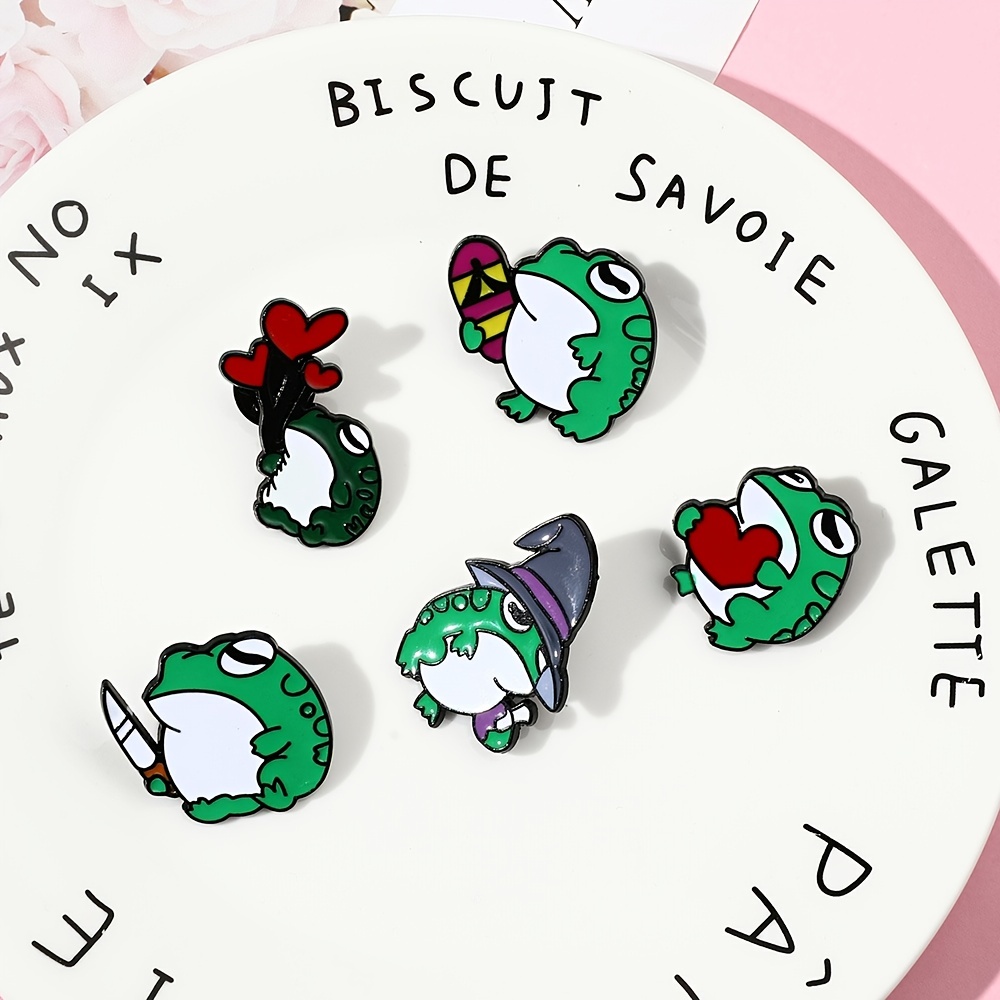 Cute Frog Brooch Pin For Backpack Clothing And Hat Fashion - Temu