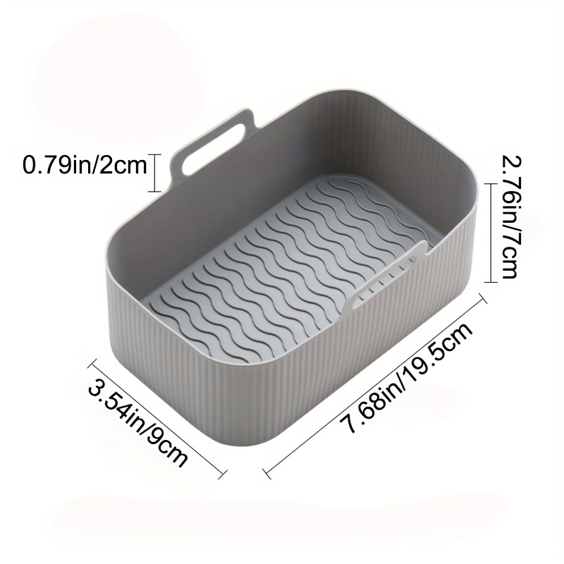 Small Size Air Fryer Silicone Basket Mat Oven Baking Tray Reusable