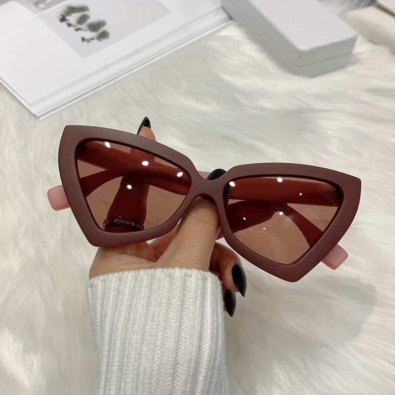 Y2K Triangle Cat Eye Sunglasses UV400 Sun Shades