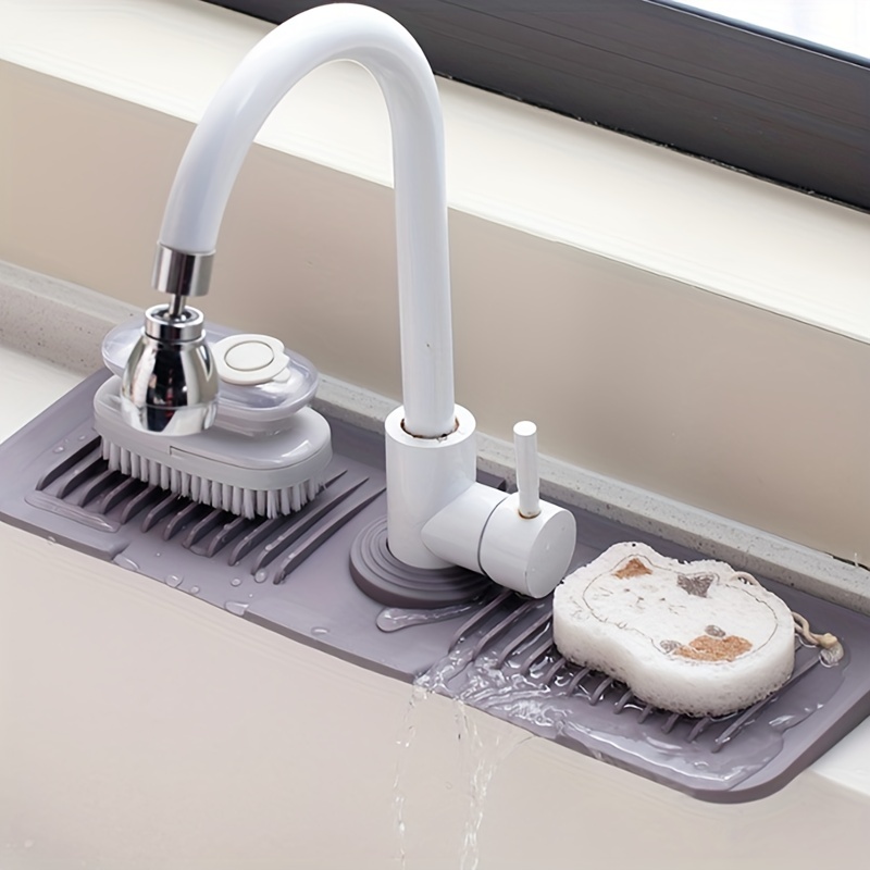 Silicone Sink Mat, Insulation Pad, Kitchen Drainer Bottom Protection,  Anti-scratch Anti-splash Filter Mesh - Temu