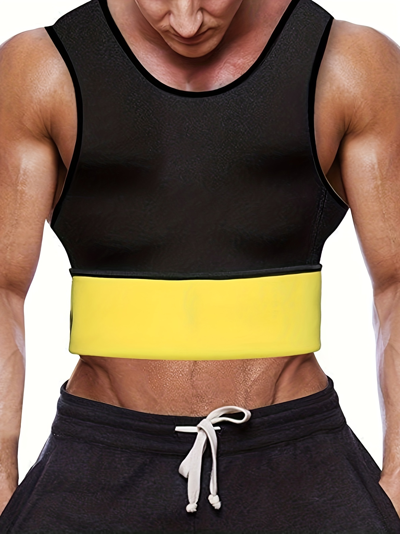 Men Sauna Tank Top Slimming Body Shaper Vest Gym Athletic Sweat