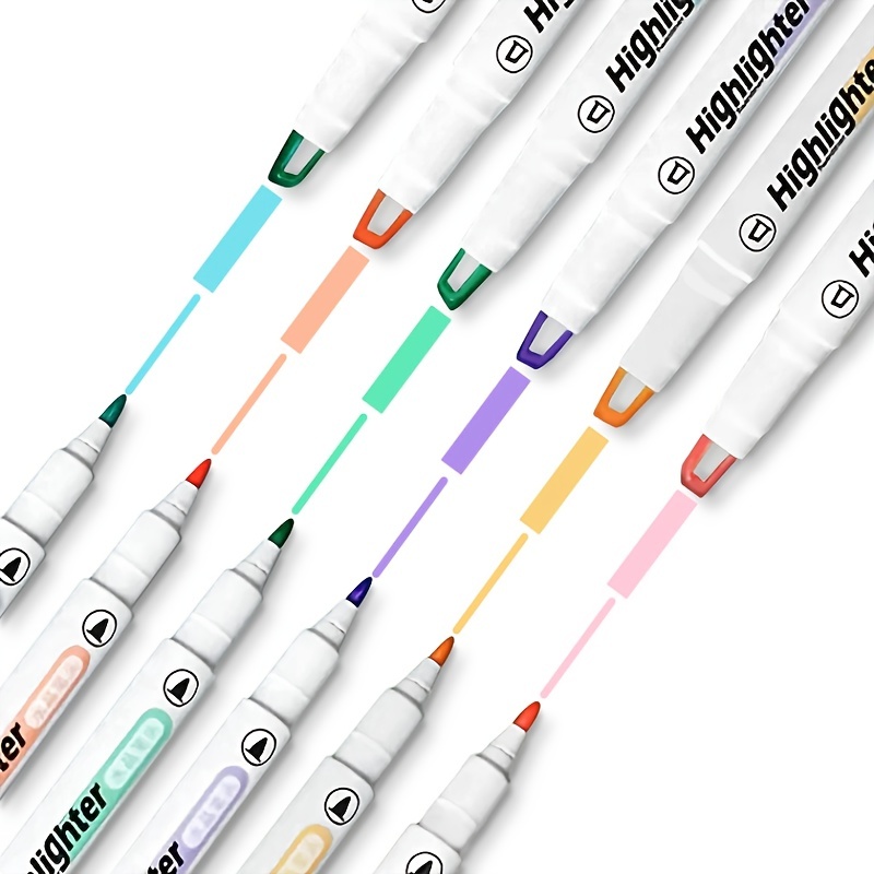 Tip Highlighter Pens Macaron Color Manga Markers Midliner - Temu