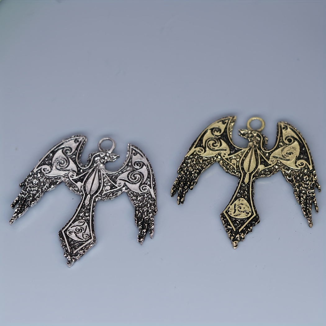 Nordic Eagle Charm Pendant for DIY Jewelry Making