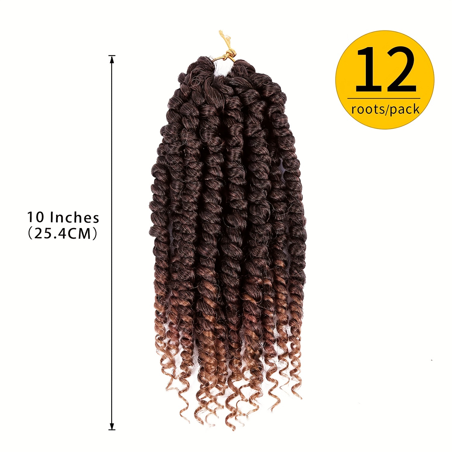 Hair Short Curly Pre-twisted Spring Twist Hair 10 Inch Pre-twisted Passion  Twist 