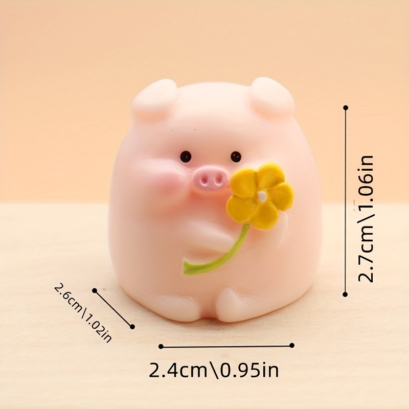 Miniature Resin Crafts Cute Pig Figurines Micro Landscape - Temu