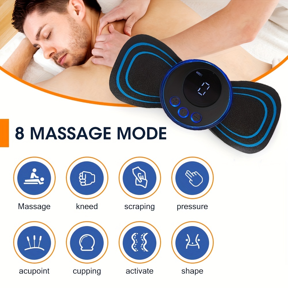 Intelligent Massage Patch Cervical Spine Massage Instrument Ems Electric  Pocket Pulse Whole Body Mini Muscle Relaxation Health