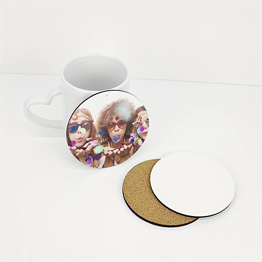  Sublimation Blanks Coasters for Drinks, Ceramic Drink