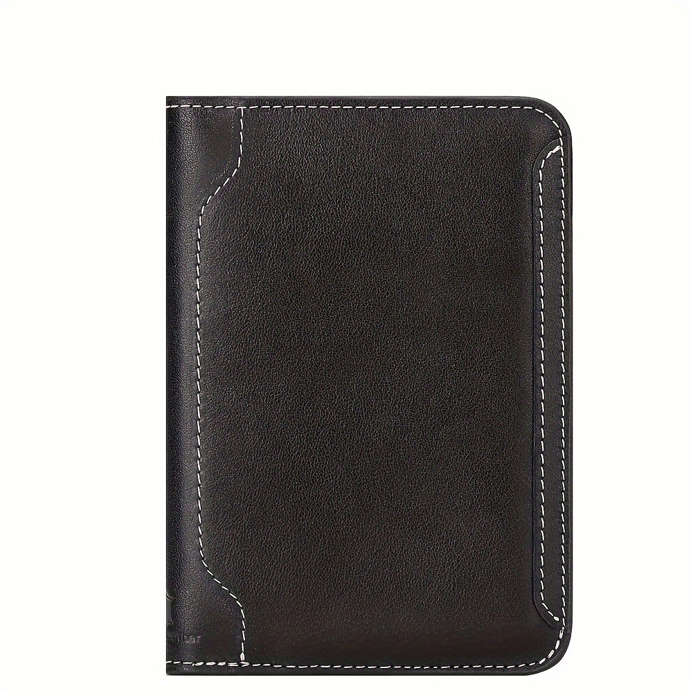 Travel Essentials Passport Holder Wallet Rfid Full Grain Genuine Leather Mens Credit Card Holder Slim Purse With Vaccine Card Slot