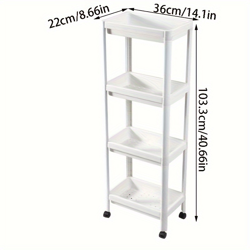 Slim Storage Cart Bathroom Organization Slide Cart Laundry - Temu