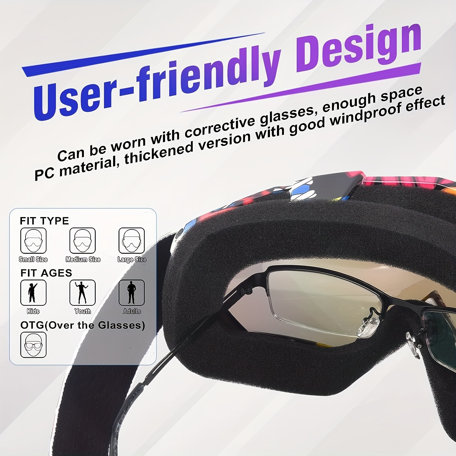 Motorcycle Off road Helmet Goggles Windproof Sand Glasses