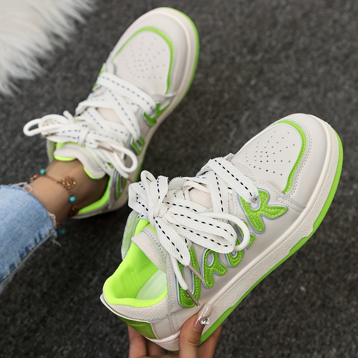 Women's Patchwork Skate Shoe Breathable Casual Sport Shoes