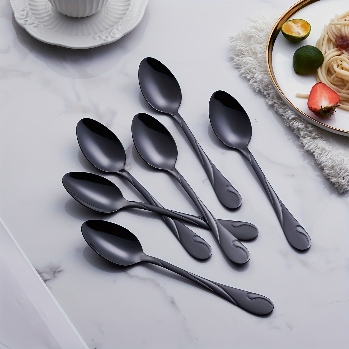 Cuchara helada negra - Cuchara para llevar negra, Fabricante de tenedores  y cucharas compostables de Taiwan